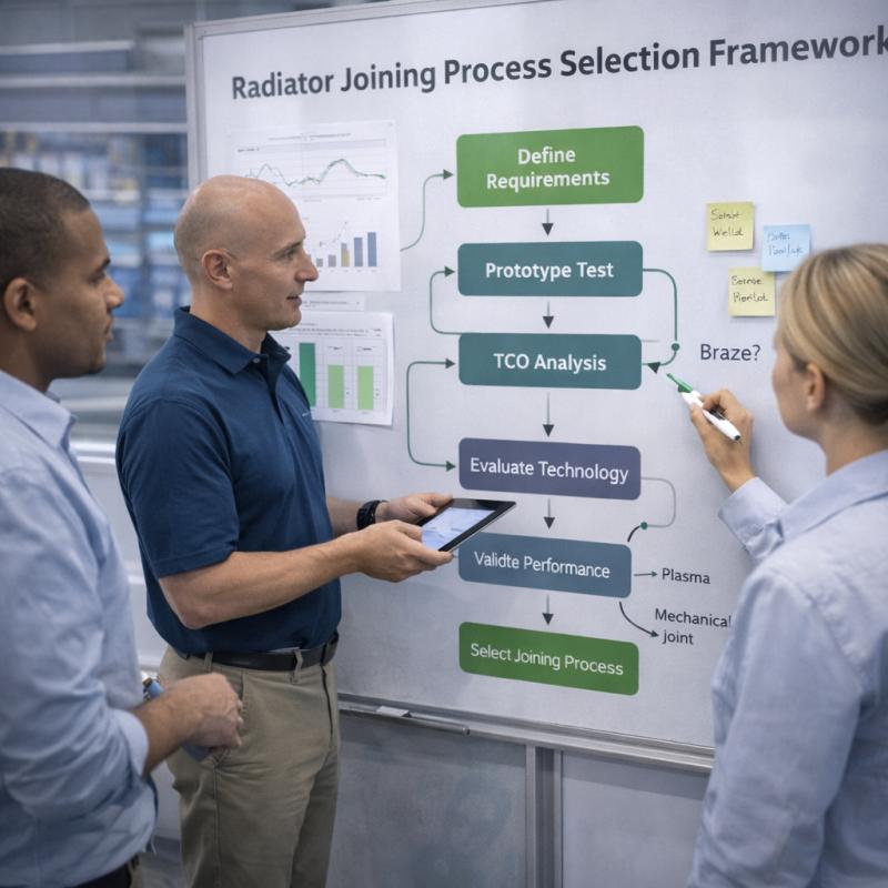 Show the radiator process selection framework