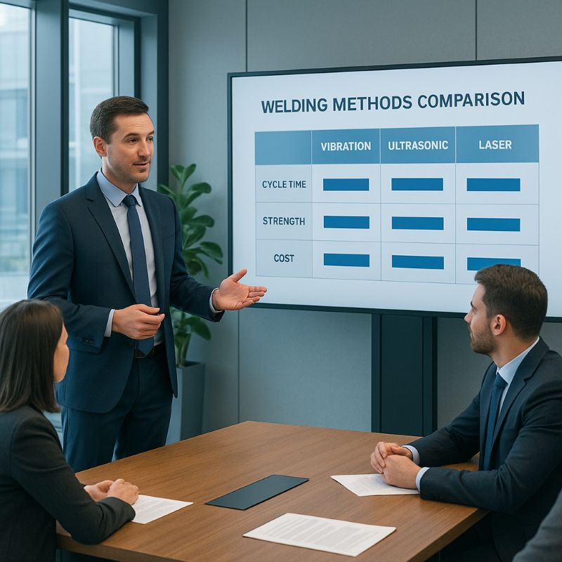 Comparison of welding methods in the conference room