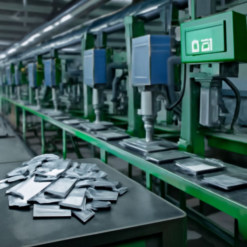Battery production line with ultrasonic welding achieving high yield
