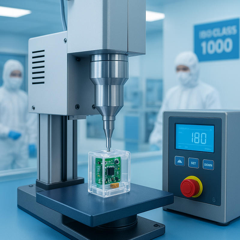 Ultrasonic welding machine in modern electronics assembly line