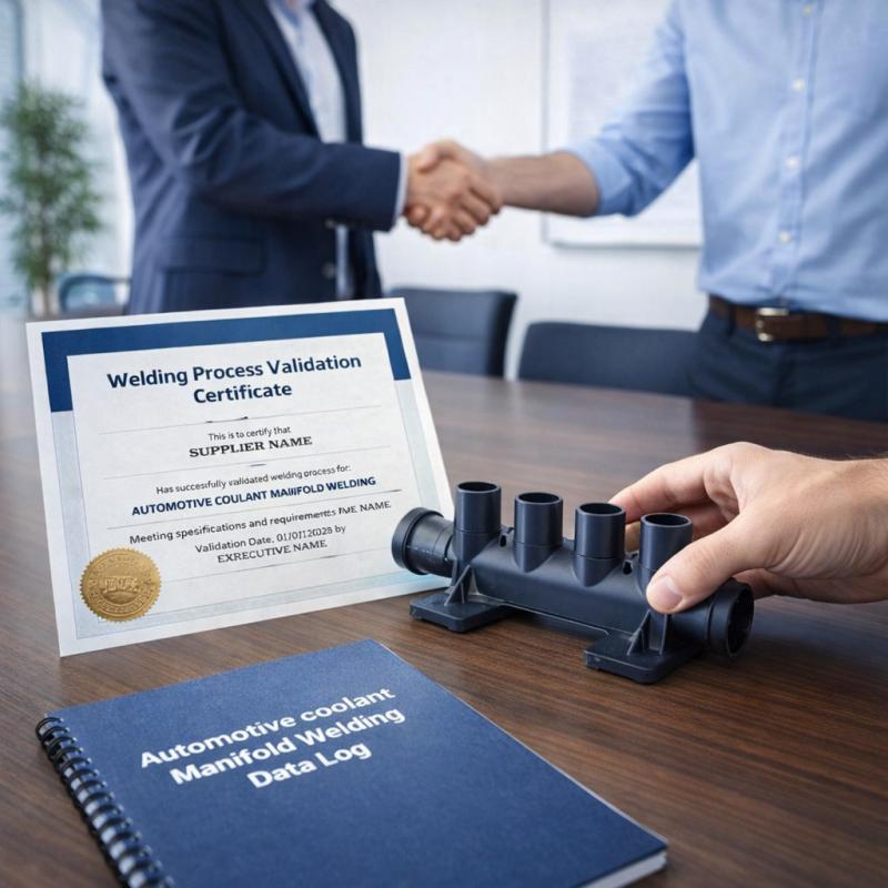 The project team presents welding quality certificates and data reports