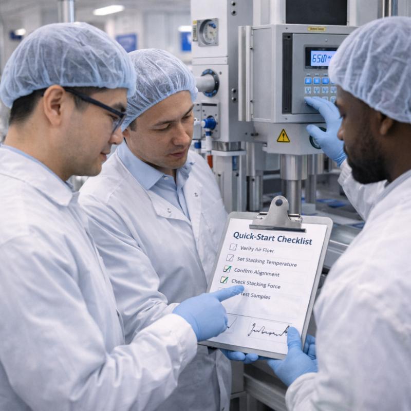 The team of engineers reviews the welding process parameters and quality control checklist