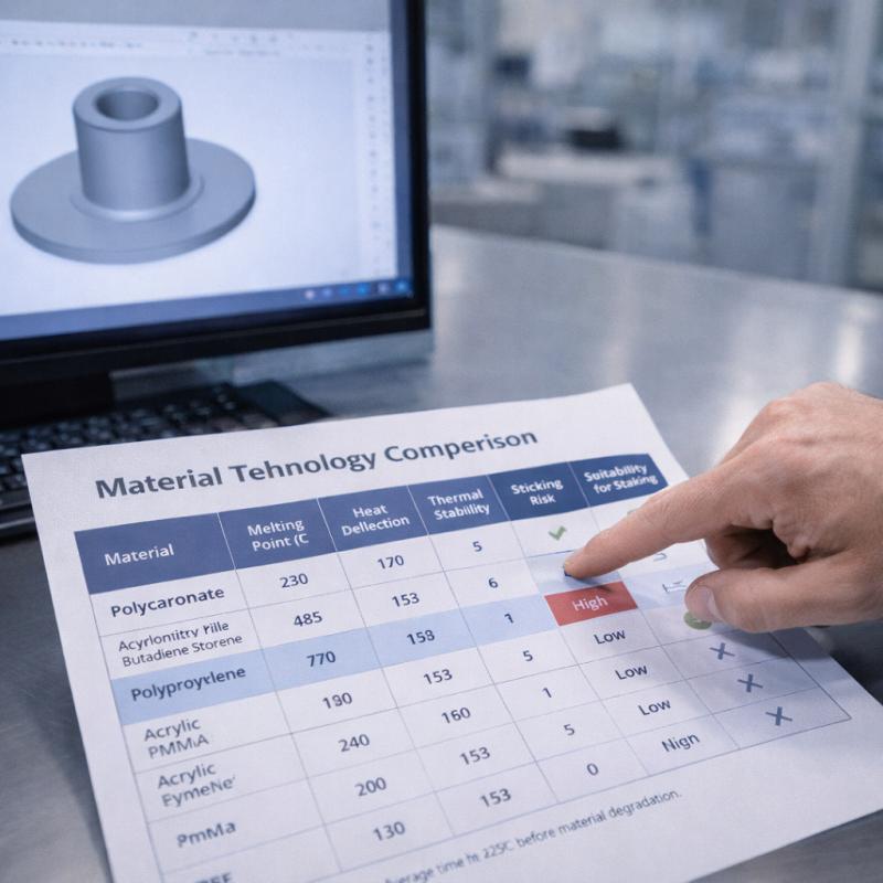 Thermal performance data sheet of plastic welding materials with engineer review