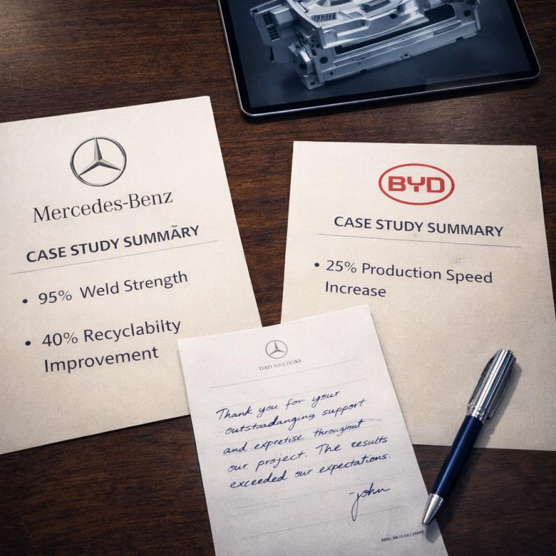 Summary of the results of the Mercedes Benz and BYD cooperation case and thank you letter