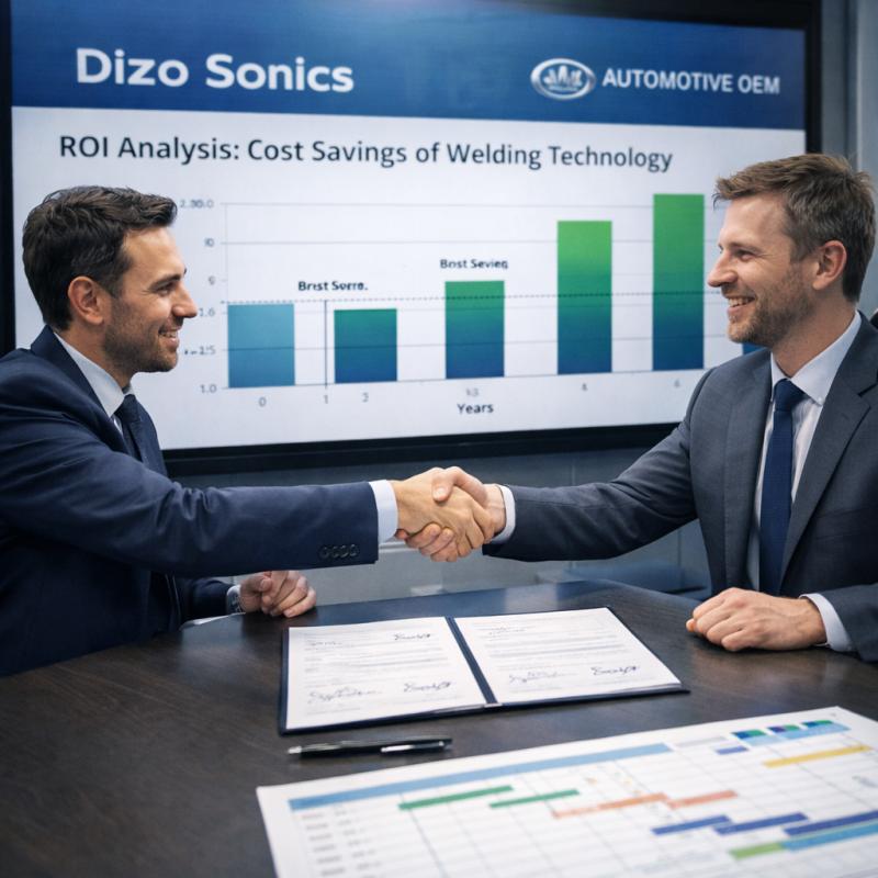 At the signing ceremony Dizo Sonics shook hands with representatives of automotive OEMs